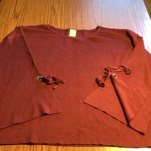 Faded Glory Maroon Knit Top